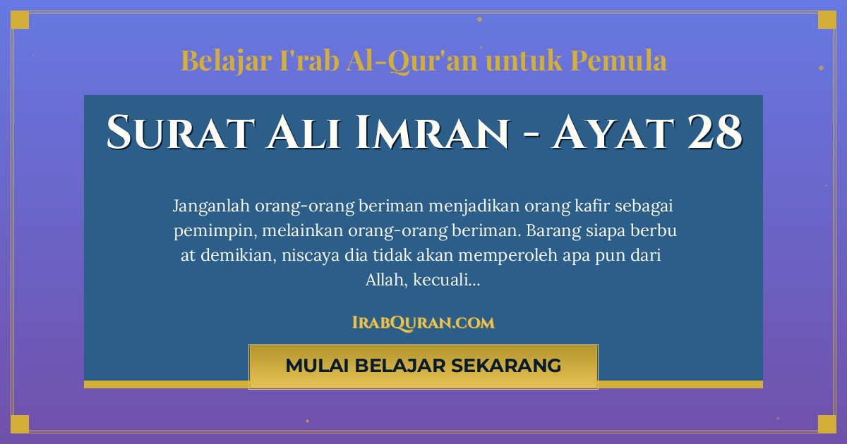 Thumbnail Surat Ali Imran Ayat 28