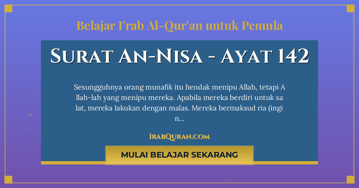 Thumbnail Surat An-Nisa Ayat 142