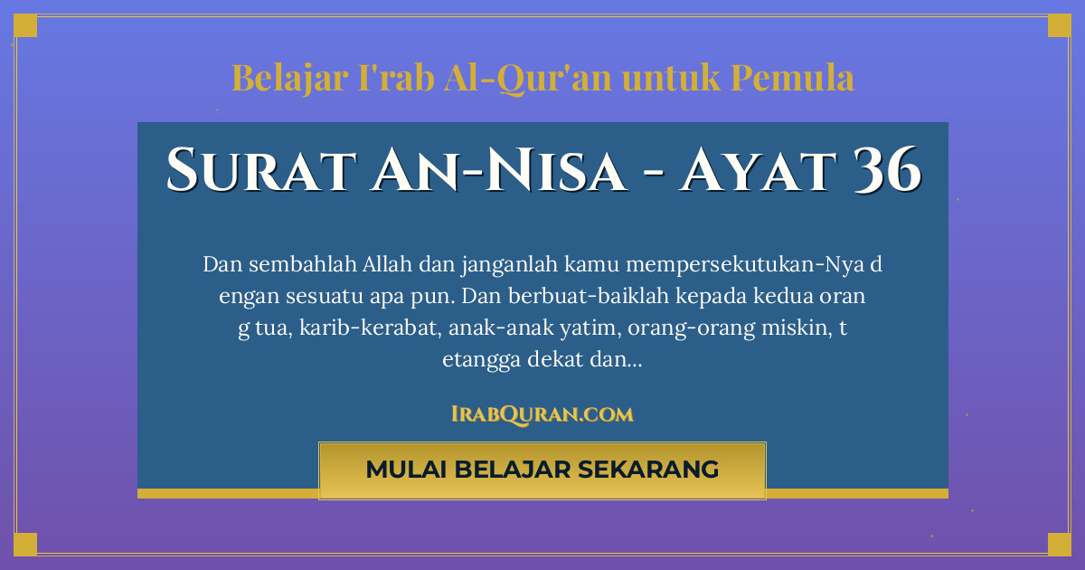 Thumbnail Surat An-Nisa Ayat 36