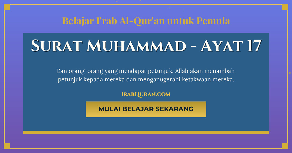 Thumbnail Surat Muhammad Ayat 17