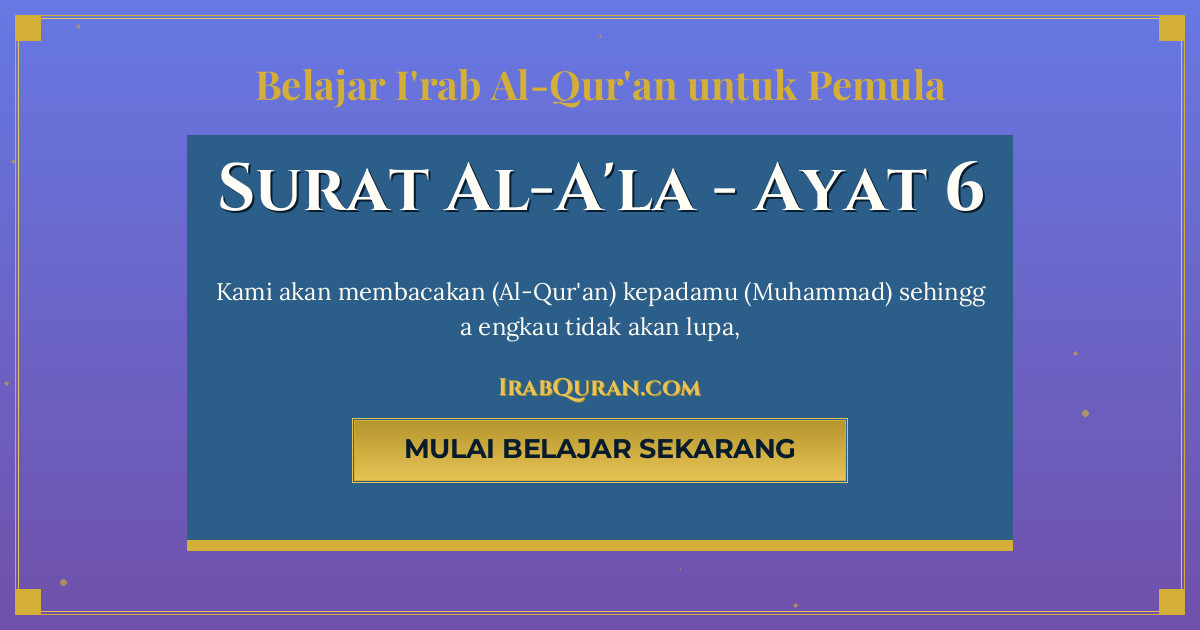 Thumbnail Surat Al-A'la Ayat 6